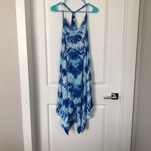 Santiki blue Tie-dye dress